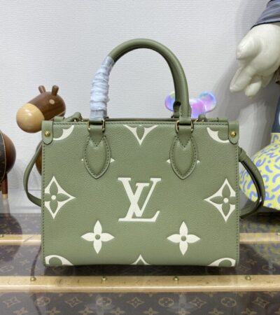 Replica LV OnTheGo PM Green - high-accuracy replica luxury purse