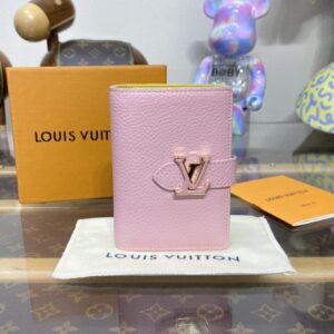 Replica Louis Vuitton Vertical Compact Wallet Pink - near-authentic luxury replica handbag
