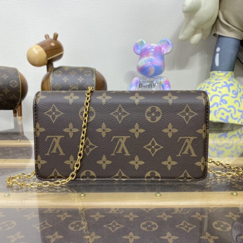 Replica Louis Vuitton Wallet On Chain Lily Brown - elite superclone designer purse