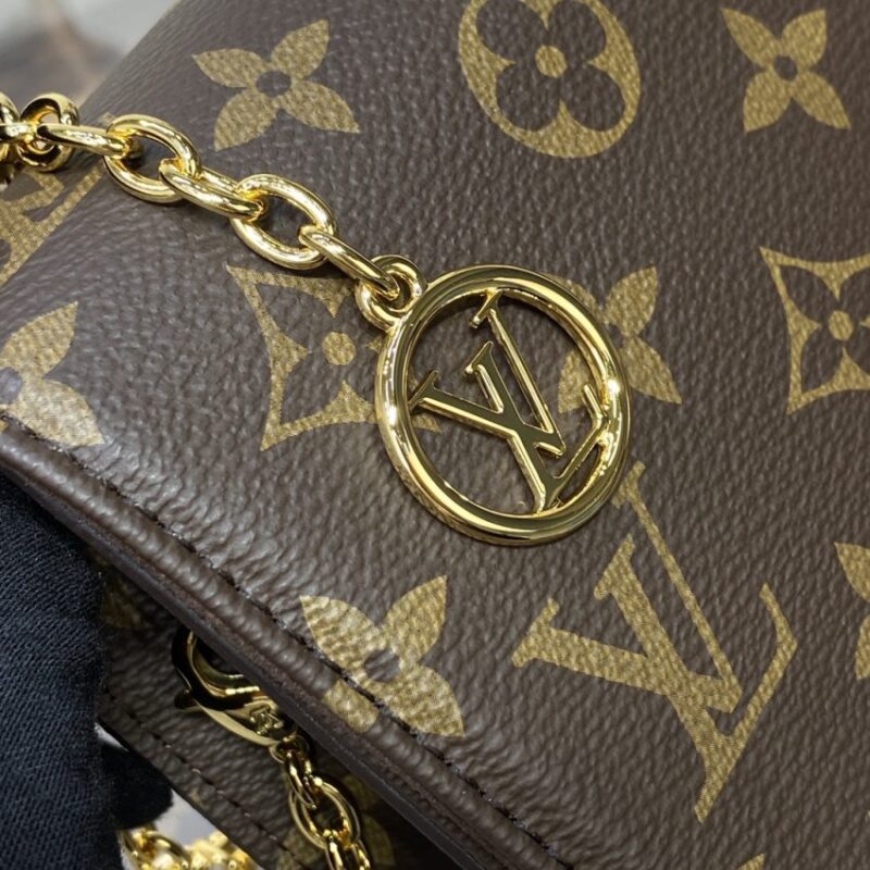 Replica Louis Vuitton Wallet On Chain Lily Brown - high-accuracy replica luxury purse