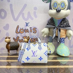 Replica Louis Vuitton Speedy Bandouliere 25 Blue - near-authentic luxury replica handbag