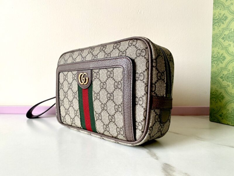 Replica Gucci Ophidia GG Clutch Beige - best quality luxury bag dupe