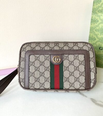Replica Gucci Ophidia GG Clutch Beige - high-accuracy replica luxury purse