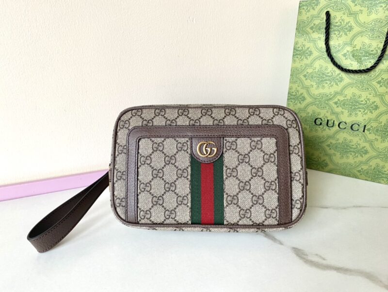 Replica Gucci Ophidia GG Clutch Beige - high-accuracy replica luxury purse