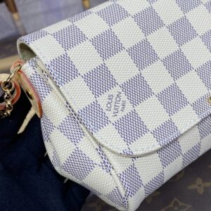 Replica Louis Vuitton Favorite White Grid - realistic designer-inspired fake bag