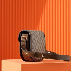 Replica Gucci Horsebit 1995 Semi-circular Canvas - best quality luxury bag dupe