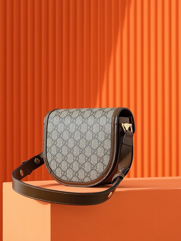 Replica Gucci Horsebit 1995 Semi-circular Canvas - high-accuracy replica luxury purse