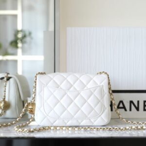 Replica CHANEL CF 20 cm Golden Ball White - elite superclone designer purse