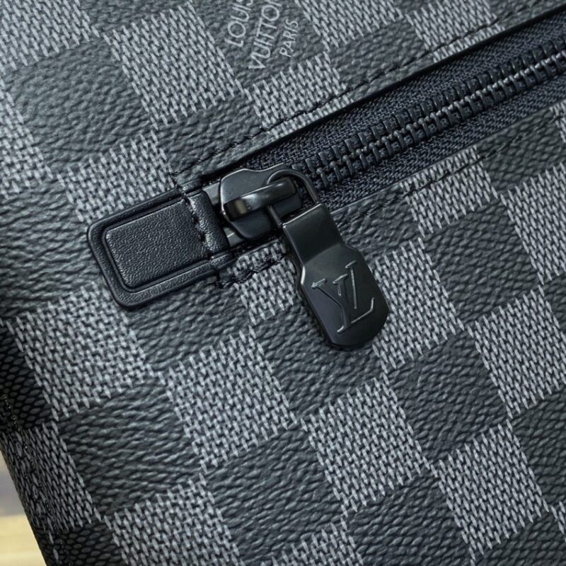 Replica Louis Vuitton Takeoff Pouch Black Grid - high-end fake designer purse