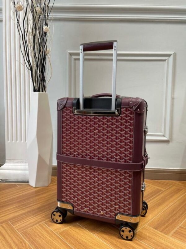 Replica Goyard Bourget Travel Suitcase Bordeaux - best-selling designer handbag dupe