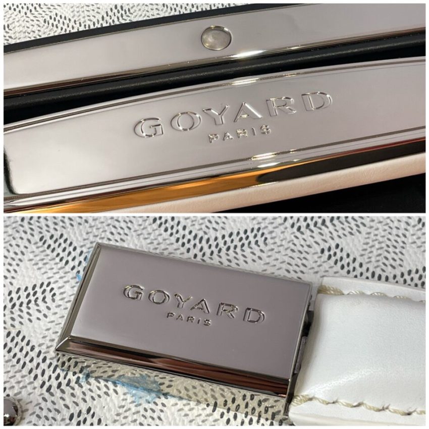 Replica Goyard Bourget Travel Suitcase White - 1:1 designer replica handbag