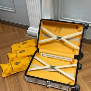 Replica Goyard Bourget Travel Suitcase White - elite superclone designer purse