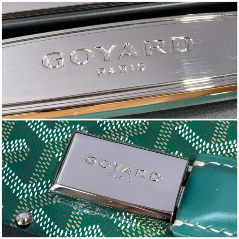 Replica Goyard Bourget Travel Suitcase Green - top-tier luxury replica shoulder bag