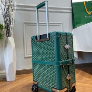 Replica Goyard Bourget Travel Suitcase Green - best-selling designer handbag dupe
