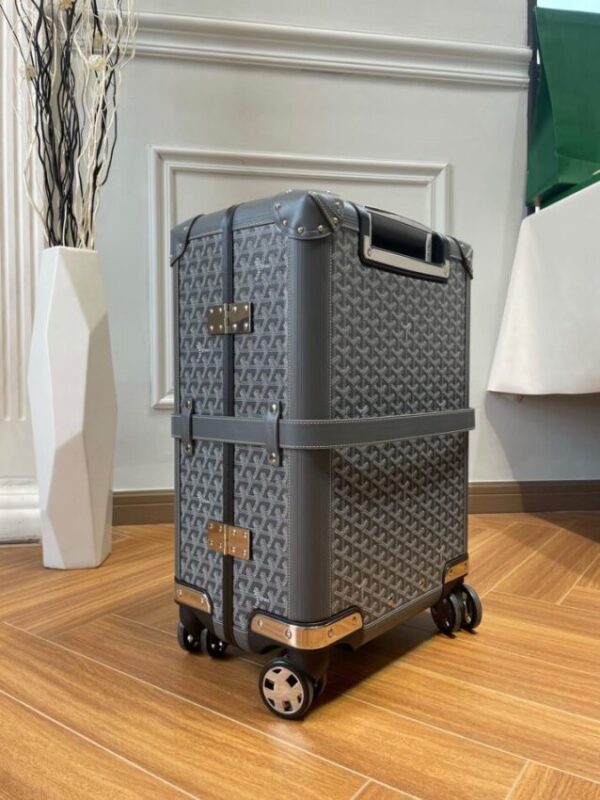 Replica Goyard Bourget Travel Suitcase Grey - ultra-realistic fake designer tote