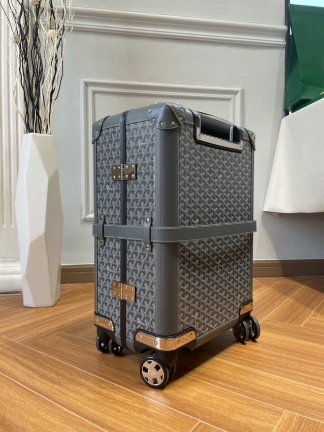 Replica Goyard Bourget Travel Suitcase Grey - ultra-realistic fake designer tote
