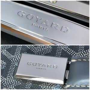 Replica Goyard Bourget Travel Suitcase Grey - near-authentic luxury replica handbag