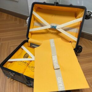 Replica Goyard Bourget Travel Suitcase Brown - high-accuracy replica luxury purse