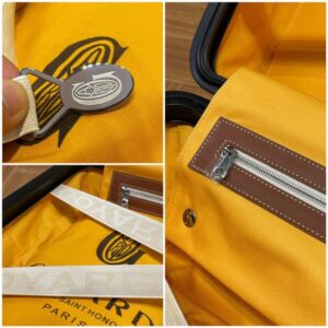 Replica Goyard Bourget Travel Suitcase Brown - premium 1:1 fake handbag model