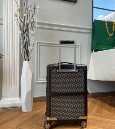 Replica Goyard Bourget Travel Suitcase Black - ultra-realistic fake designer tote