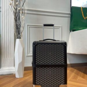 Replica Goyard Bourget Travel Suitcase Black - elite superclone designer purse