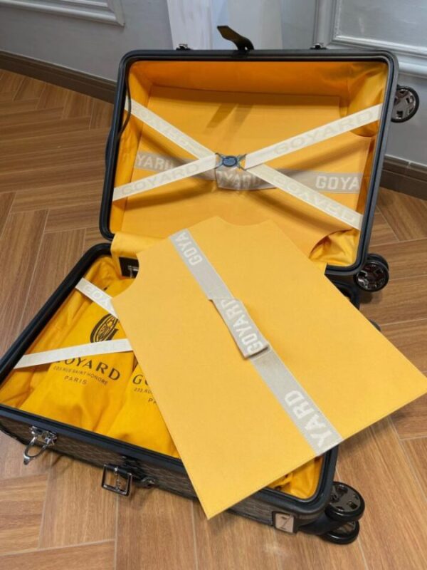 Replica Goyard Bourget Travel Suitcase Black - top-rated replica designer bag