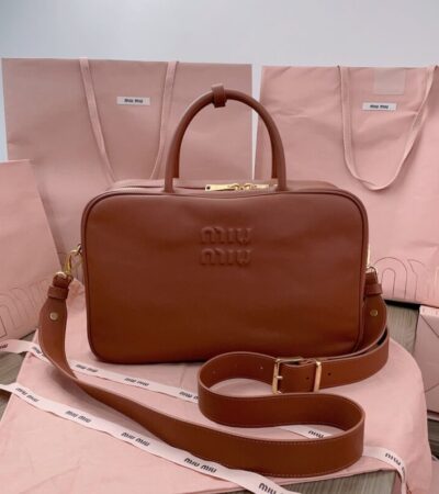 Replica Miu Miu Arcadie Brown - ultra-realistic fake designer tote