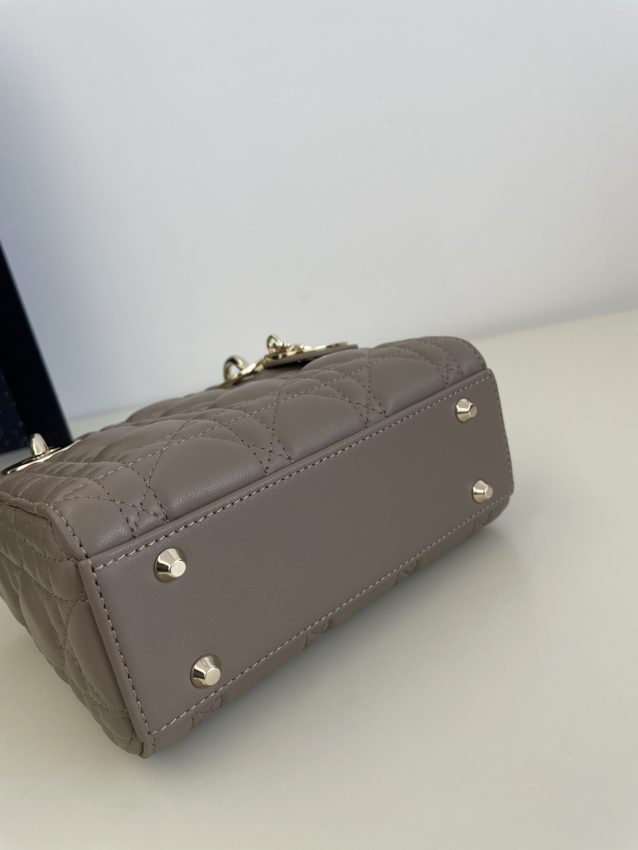 Replica Lady Dior Mini Dark Beige - premium-grade designer purse dupe