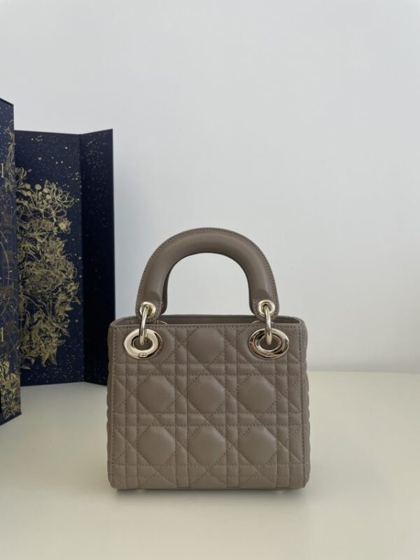 Replica Lady Dior Mini Dark Beige - premium-grade designer purse dupe