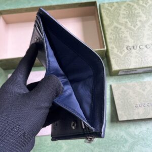 Replica Gucci Ophidia Compact Wallet Black - premium 1:1 fake handbag model