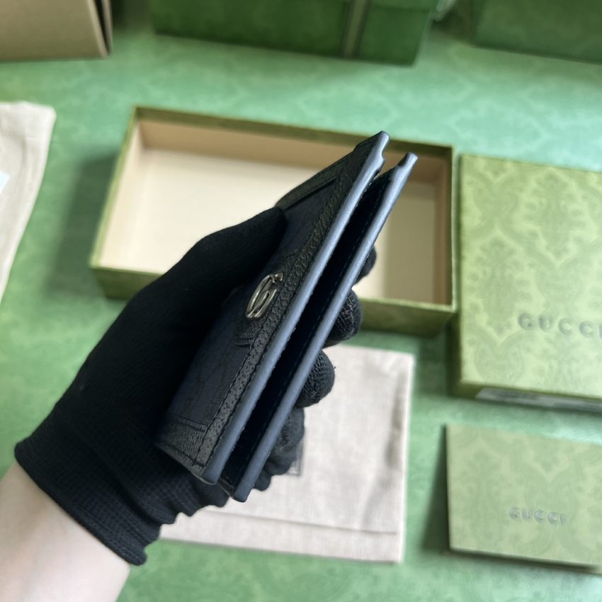 Replica Gucci Ophidia Compact Wallet Black - near-authentic luxury replica handbag