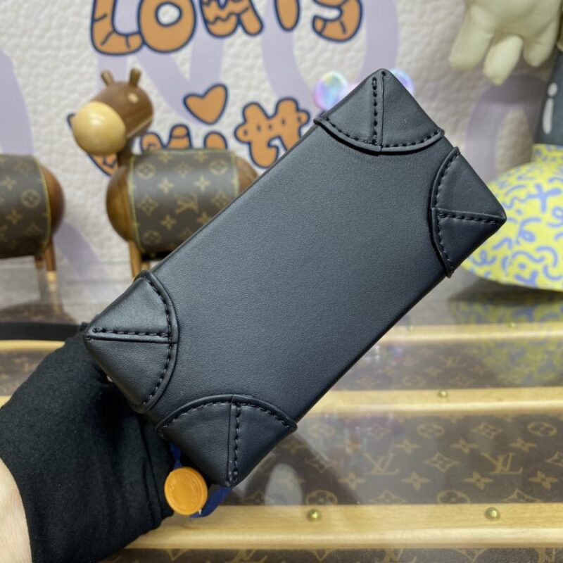 Replica Louis Vuitton Nano Steamer Black Canvas - high-accuracy replica luxury purse