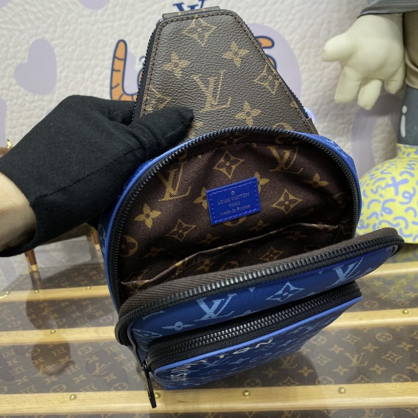 Replica Louis Vuitton Avenue Slingbag Blue - high-end fake designer purse