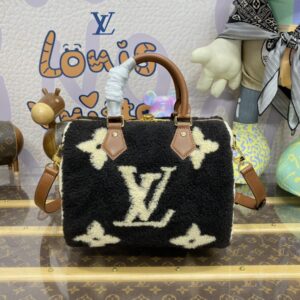 Replica Louis Vuitton Speedy Bandouliere 25 Wool - high-accuracy replica luxury purse