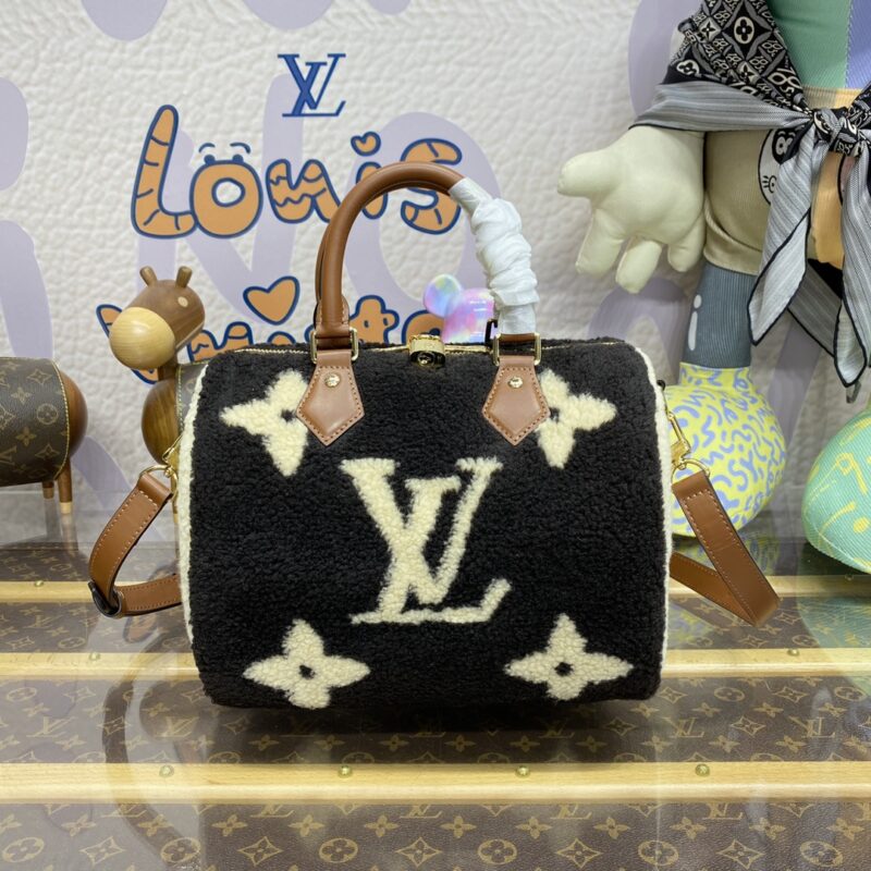Replica Louis Vuitton Speedy Bandouliere 25 Wool - top-rated replica designer bag