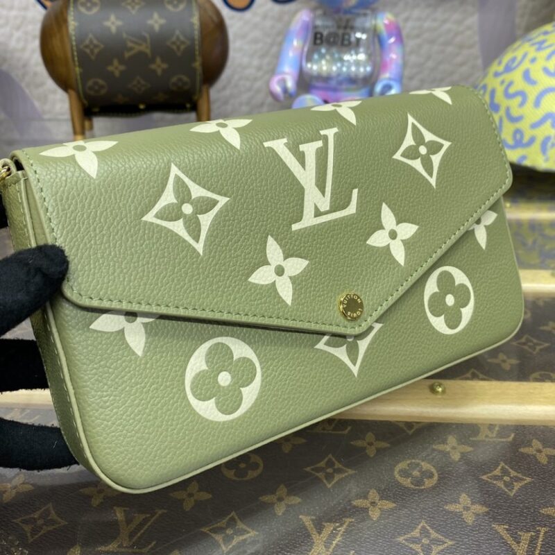 Replica Louis Vuitton Félicie Pochette Green - high-accuracy replica luxury purse