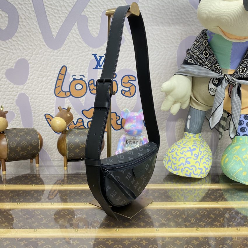 Replica Louis Vuitton Moon Crossbody Black - near-authentic luxury replica handbag