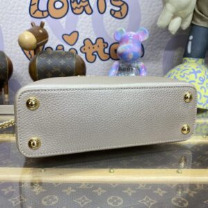 Replica Loius Vuitton Capucines Golden Grey - high-quality designer bag clone