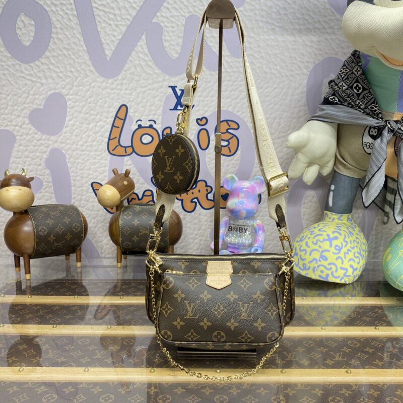 Replica Louis Vuitton Multi Pochette Triple Bag - authentic-look luxury purse replica