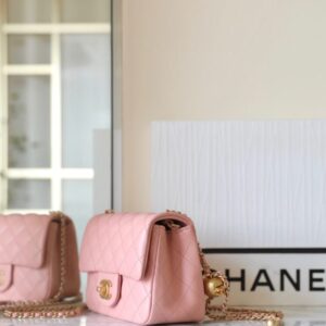 Replica CHANEL CF 17cm Golden Ball Pink - realistic designer-inspired fake bag