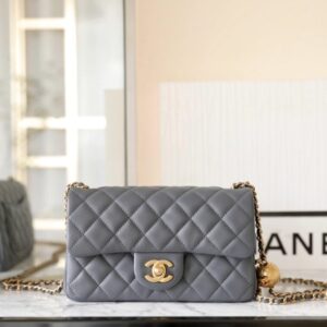 Replica CHANEL CF 20cm Golden Ball Grey - 1:1 designer replica handbag