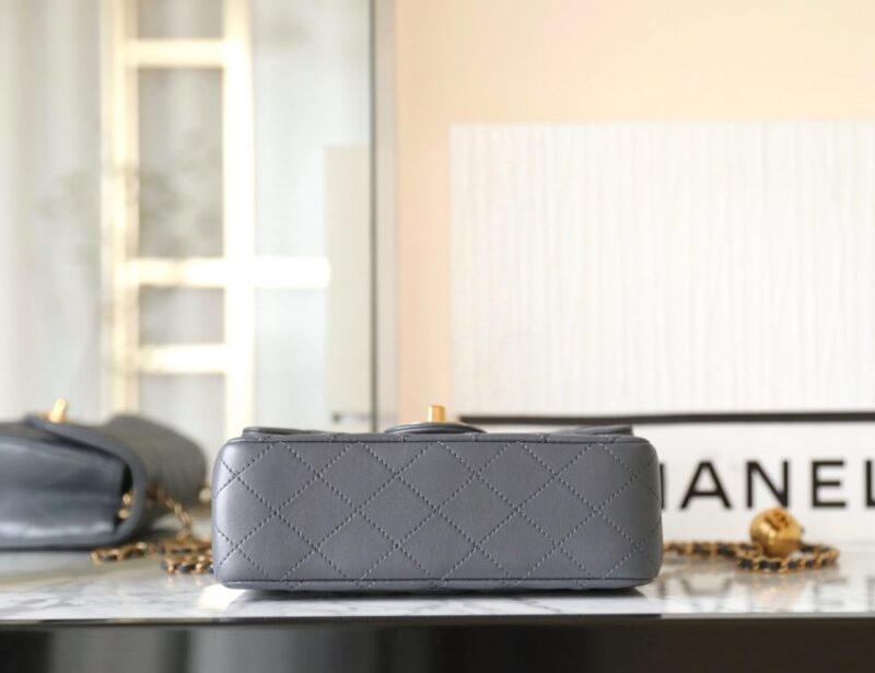 Replica CHANEL CF 20cm Golden Ball Grey - top-tier luxury replica shoulder bag