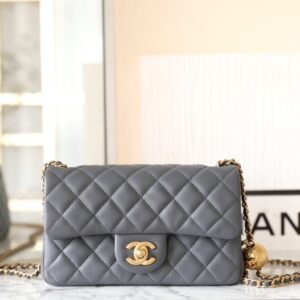 Replica CHANEL CF 20cm Golden Ball Grey - premium-grade designer purse dupe