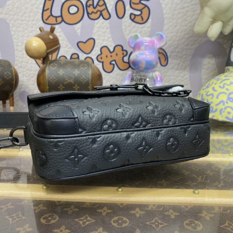 Replica Louis Vuitton Steamer Messenger Black - top-rated replica designer bag