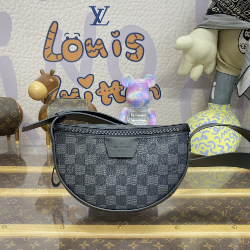 Replica Louis Vuitton Moon Crossbody Black Grid - premium 1:1 fake handbag model