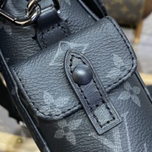 Replica Louis Vuitton Nano Christopher Backpack Black - top-tier luxury replica shoulder bag