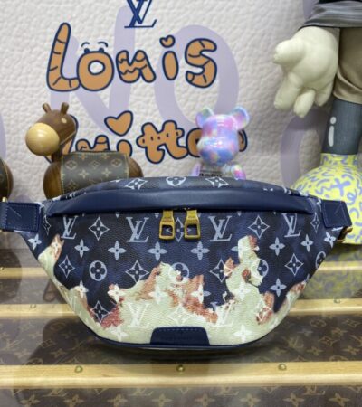 Replica Louis Vuitton Bumbag Discovery Blue Fire - top-rated replica designer bag