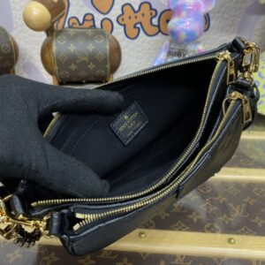 Replica Louis Vuitton Multi Pochette Accessoires Black - best-selling designer handbag dupe