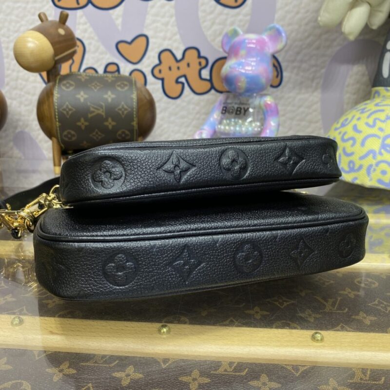 Replica Louis Vuitton Multi Pochette Accessoires Black - authentic-look luxury purse replica