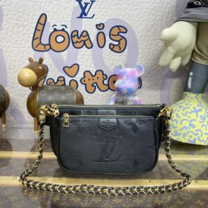 Replica Louis Vuitton Multi Pochette Accessoires Black - high-quality designer bag clone